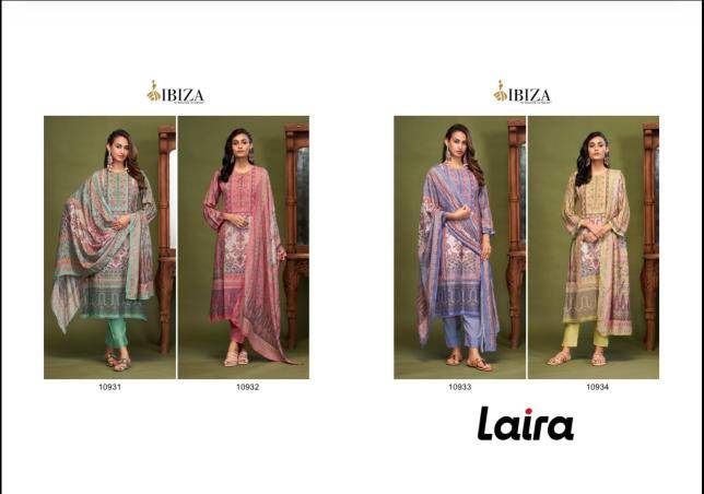 Ibiza laira Unstitched dress material wholesalers
